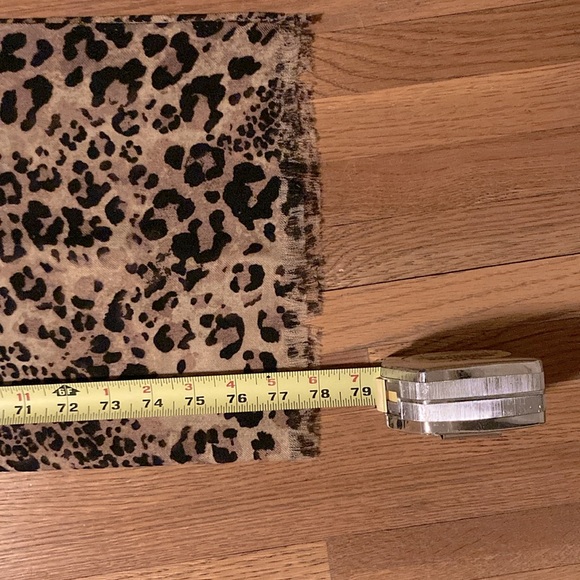 NWT Talbots Leopard Print Scarf, OS - Picture 4 of 5